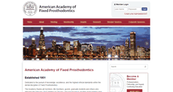 Desktop Screenshot of fixedprosthodontics.org